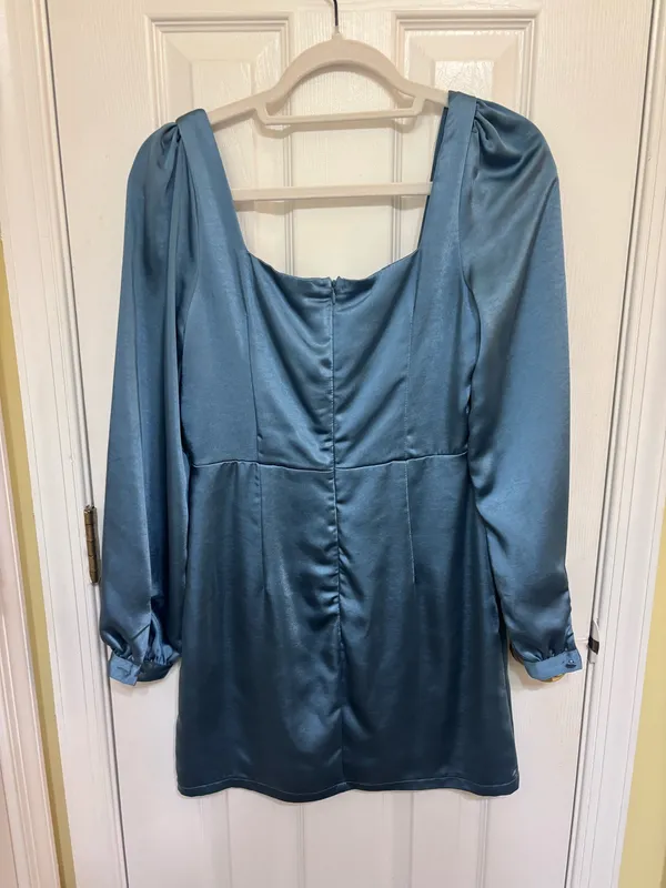 Lulus Blue long sleeve mini dress - Image 2