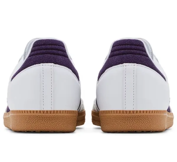 Adidas Samba OG White Sneakers Cloud/Aluminum/Purple - Image 2