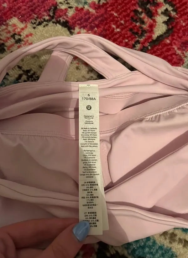 Align Keyhole Halter Tank Meadowsweet Pink Size 6 - Image 2