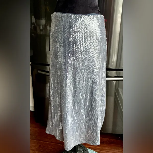 Donna Karan Dressy MIDI sequined skirt🔥 NWOT - Image 2