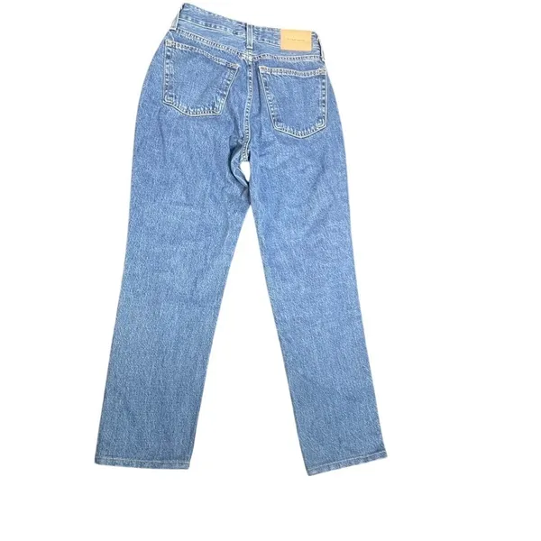 Everlane The Curvy 90s Cheeky Straight Jean Organic‎ Cotton Blue 26 Regular - Image 5