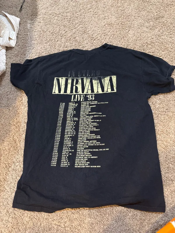 nirvana band tee Black - Image 2