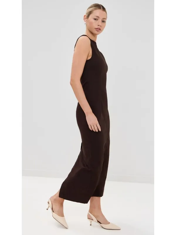 NWT Reformation Kendi Denim Midi in Washed Black Sleeveless Stretch Dress 10 - Image 12