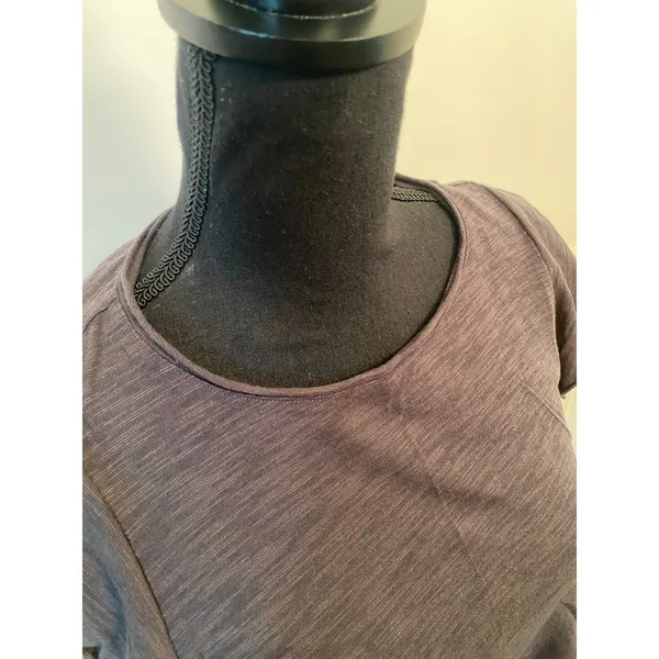 Altar'd State Cropped Short Sleeve Tee Lettuce Edge Flutter Sleeves Raw Hemline - Image 2