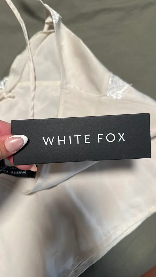 White Fox Lost in Your Light Lace Cami Top - Image 6