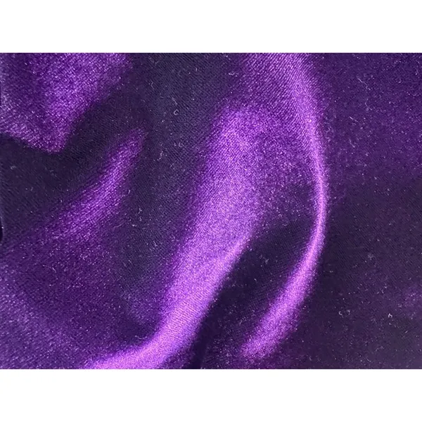 Mango MNG Women's Large Purple Crushed Velvet Wide Leg Pants High Waist NWT - Image 7