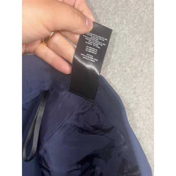 Aritzia Babaton Conan Trouser Pants Womens 4 Stretch‎ Mid Rise Navy Pull On - Image 6