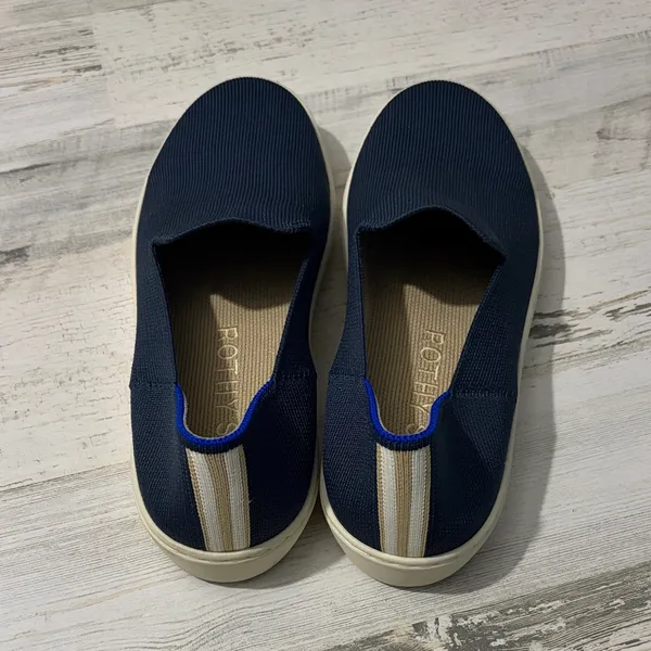 Rothy's The Original Navy Blue Women's Slip-On Sneakers - Image 4