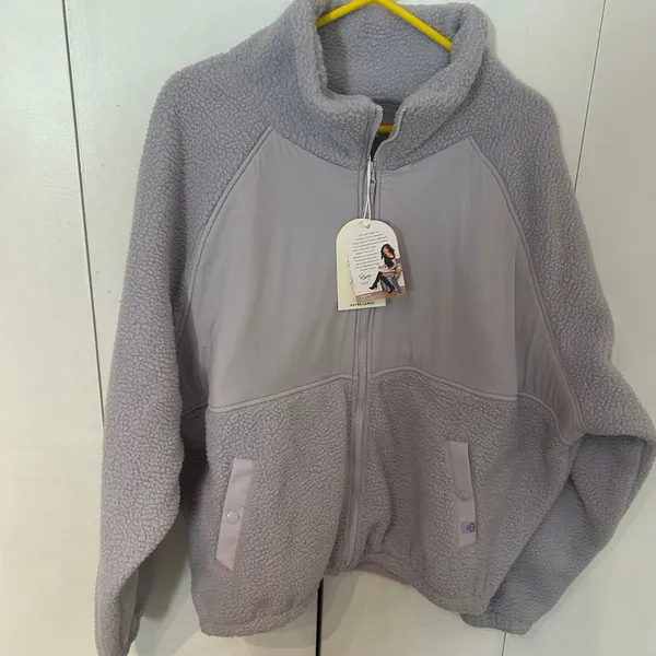Cozy lilac Fleece Jacket XL - Image 2