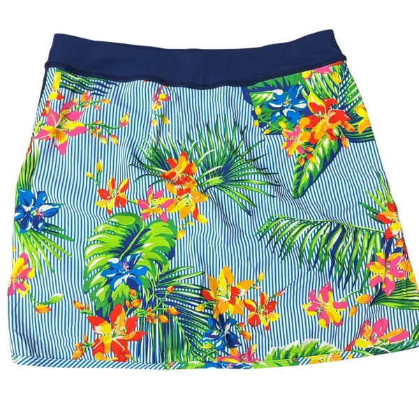 RLX Ralph Lauren Floral Skort Small Blue Multi Tropical Colorful Golf Tennis - Image 2