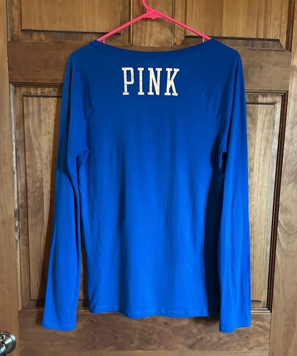 Victoria’s Secret pink Detroit Lions, NFL long sleeve shirt, size medium! - Image 4