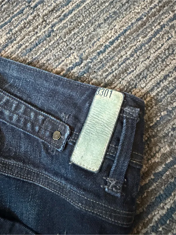 G-Star RAW 3301 Y2K Dark Wash Jeans Women’s 32x32 18” Waist - Image 7