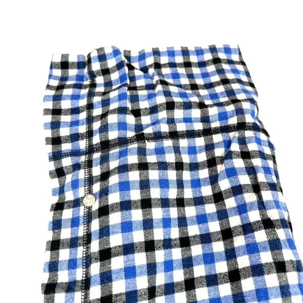 Aerie Size Medium Pajama Pants Blue Black Plaid Drawstring‎ Waist Sleepwear Pjs - Image 4