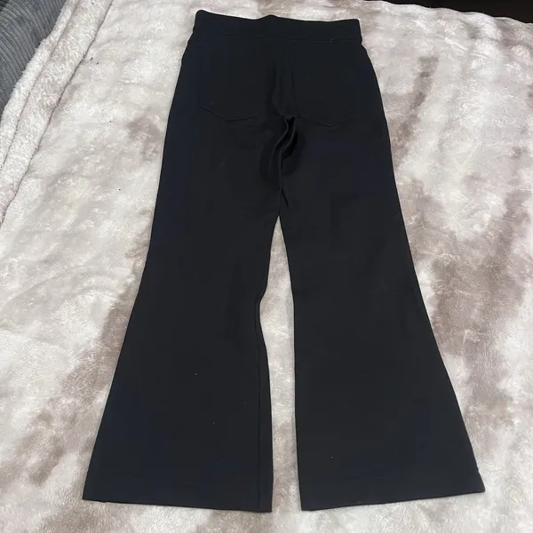 SPANX Super Smooth Perfect Fit Ponte Wide Leg Pants Black Size S Petite 23” Long - Image 9