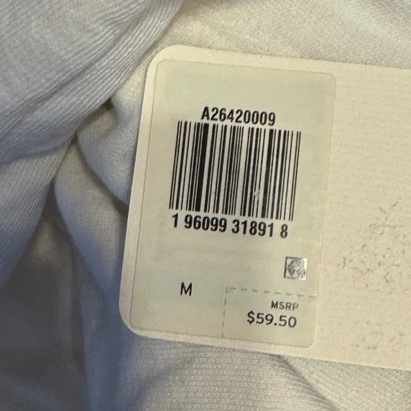 1460‎ | NWT Levis Cropped Relaxed Logo Hooded Sweatshirt Cream Womens M - Image 8
