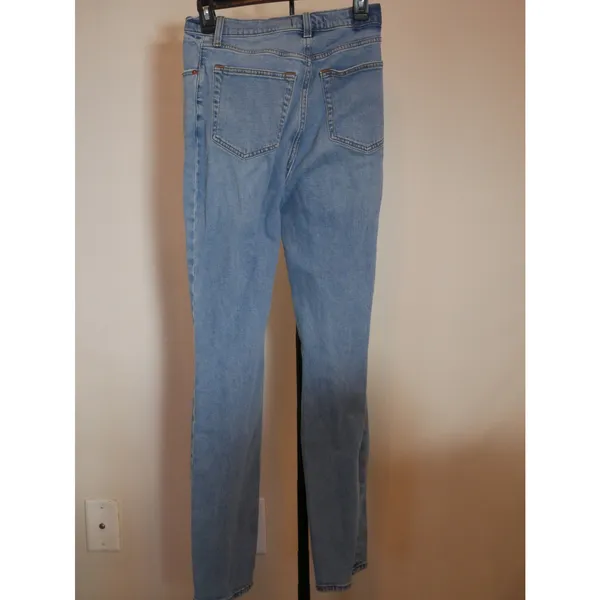 Abercrombie 90s Slim Straight Ultra High Rise Jeans 28W/6L Long Length - Image 5