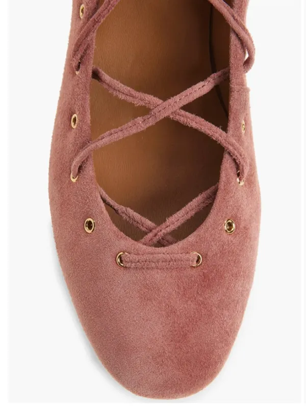NEW Madewell Remy Wraparound Ankle Strap Kitten Heel Pump 8.5 M, ROSY MAUVE - Image 5