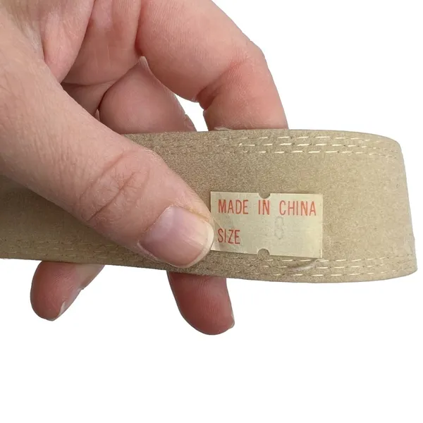 Brown Croc Embossed Faux Leather Silver Buckle Belt - Image 8