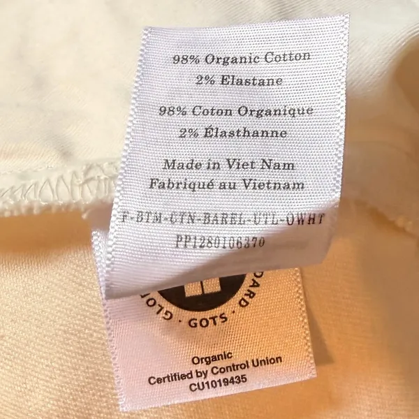 Everlane The Utility Barrel Pant Bone White Organic Cotton High Rise Size 8 NWT - Image 10
