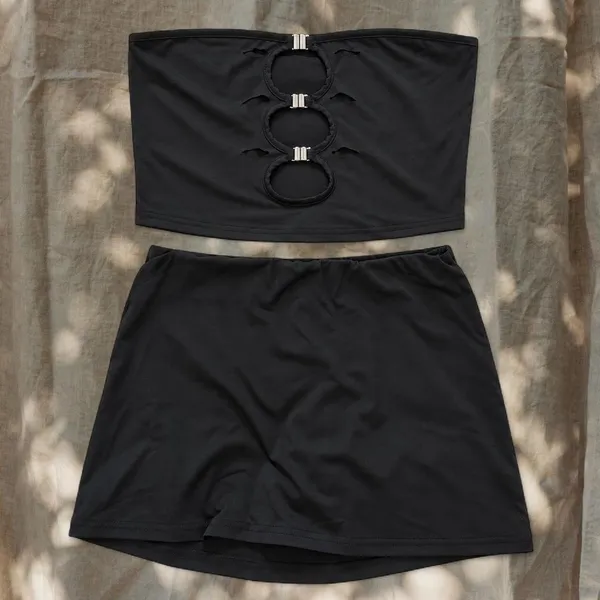 SheIn Black Skirt Set - Image 2