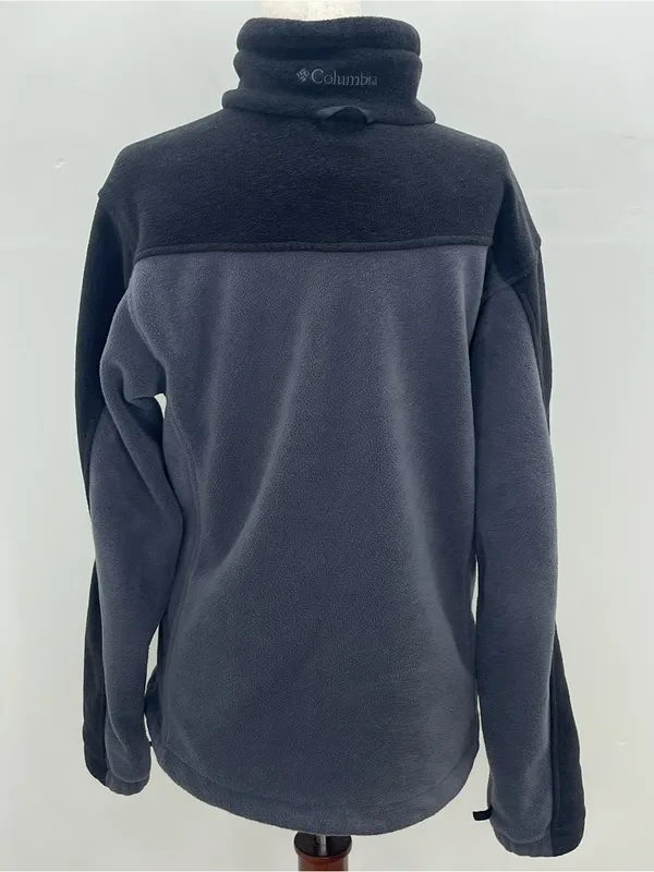 Columbia Sportswear Women's Full Zip Gray & Black Fleece Jacket Size Medium - Image 3