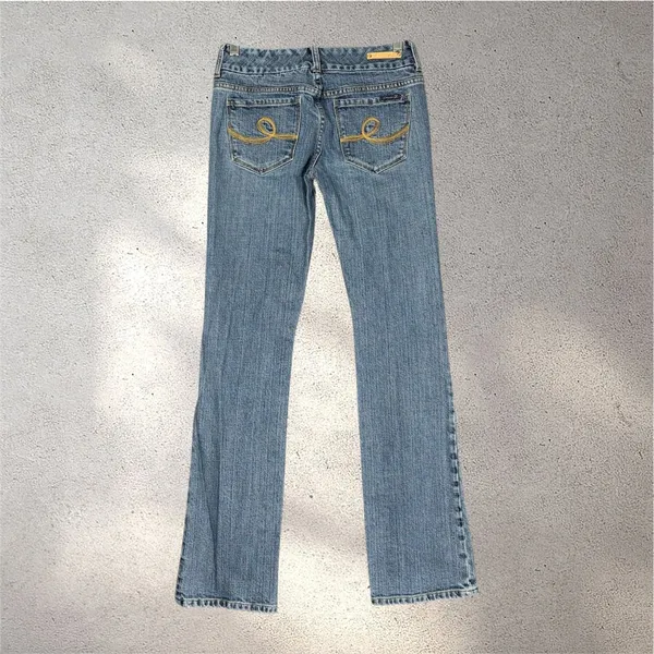 Seven7 Premium Denim Bootcut Jeans Women’s 27 Light Wash Y2K Slim Fit Denim - Image 2