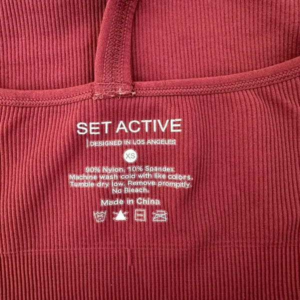 SET ACTIVE Sculptflex Ribbed V Bra in Hug - Image 4