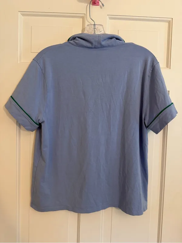 Lunya Slumberknit Pajama Top Blue Size Small - Image 4