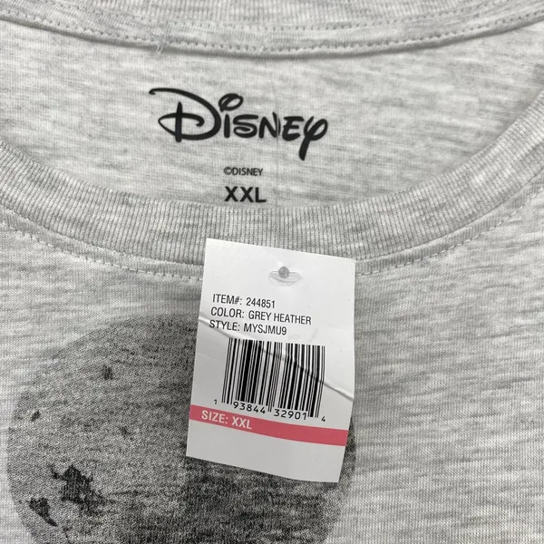 Disney Mickey Mouse T Shirt Short Sleeve Crew Neck Gray Womens XXL - Image 4