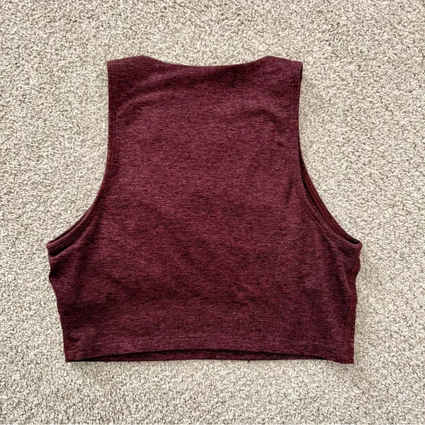 Burgundy OFFLINE by aerie The Hugger Keyhole Longline Sports Bra - Image 6