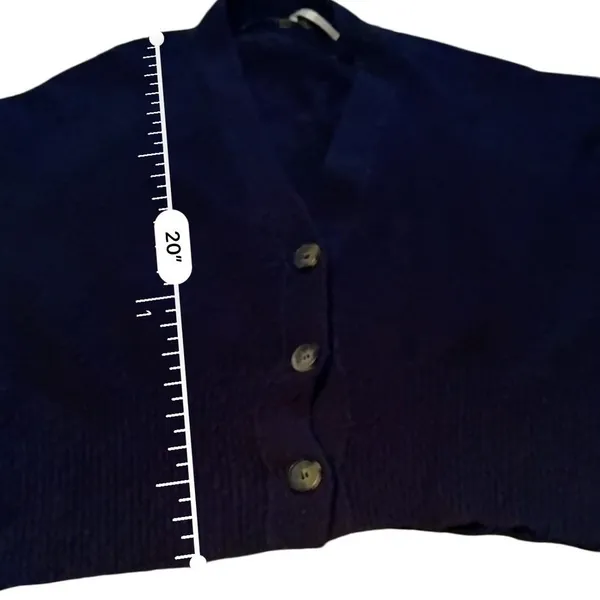 Free People Found My Friend Cardigan Womens XS‎ Black Textured Knit OB1329716 - Image 9