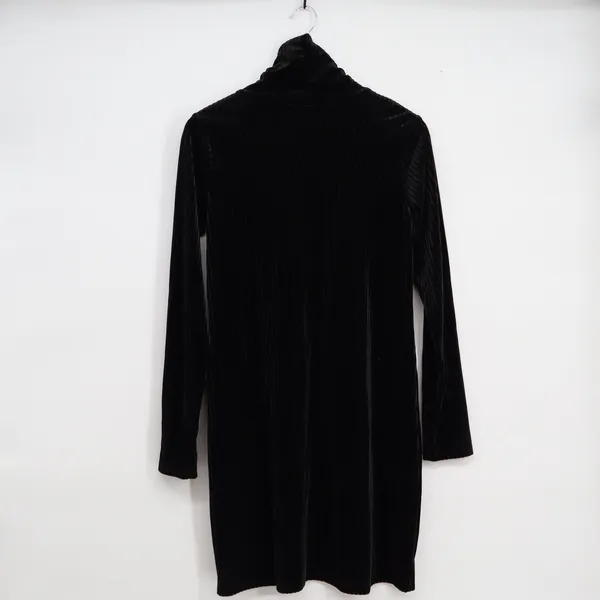 Art Class Girls XXL 16/18 Black Ribbed Velvet Mock Neck Long Sleeve Dress - Image 4