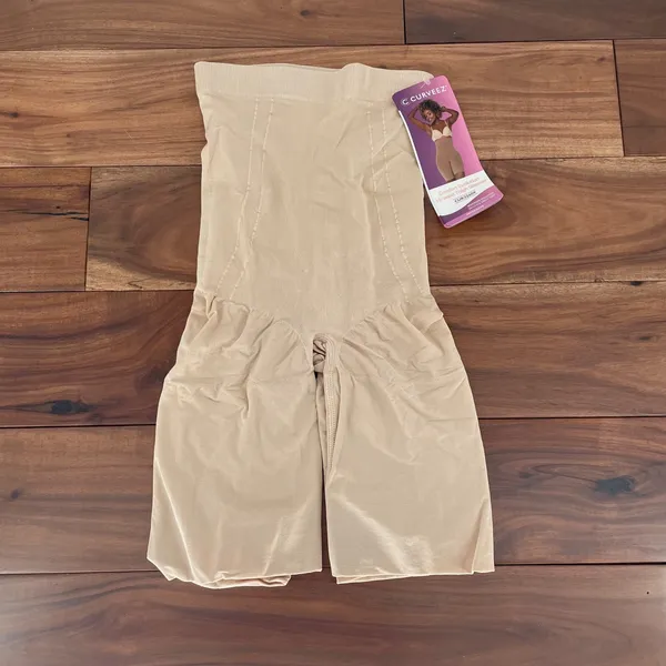 CURVEEZ Comfort Evolution Hi Waist Thigh Slimmer Gloss Nude Size L‎ - Image 5