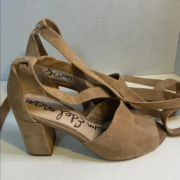 Sam Edelman Odele Suede tan heels size 8.5 - Image 3