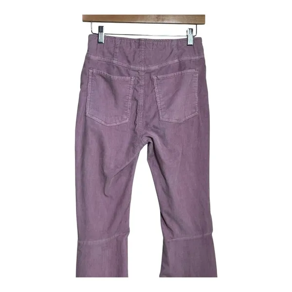 We The Free Corduroy Flare‎ Pants Lilac Purple Size 27 High Rise Zipper - Image 4