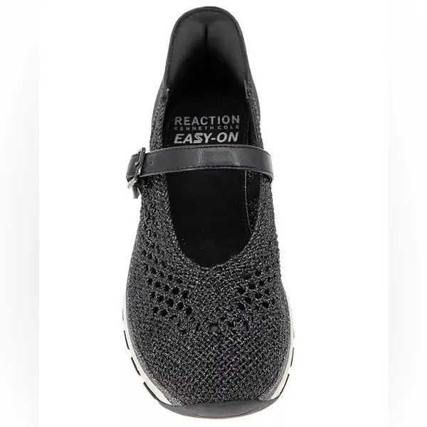Kenneth Cole Reaction Kuerq EZ Mary Jane Sneakers in Black Knit, Size 5 - Image 5