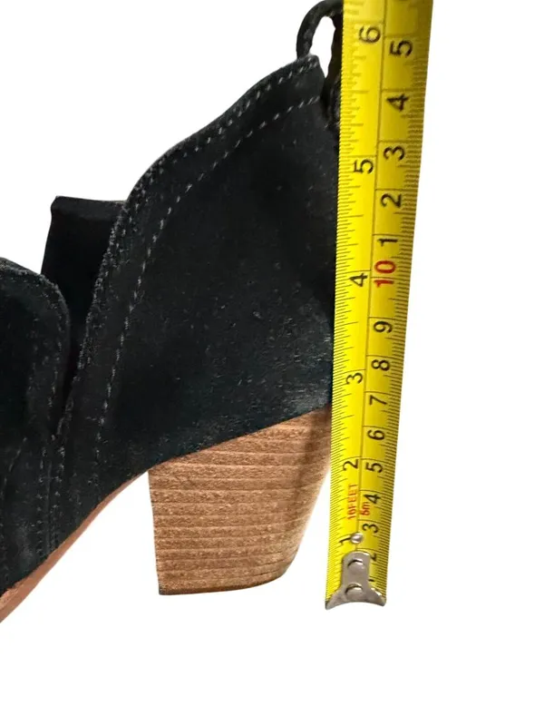 JEFFREY CAMPBELL Black Suede Ankle Booties Boots Size 6.5 - Image 6