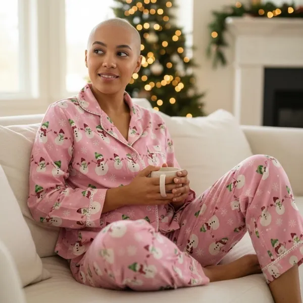 THE COMPANY STORE Pink Snowman Cotton Pj’s Flannel Pajamas * NWOT - Image 12