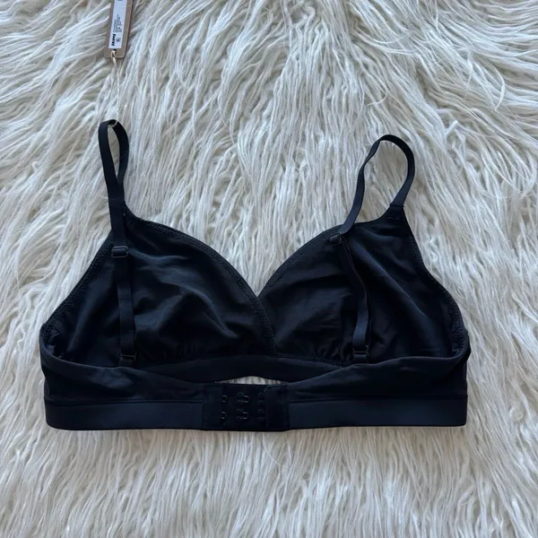 Skims Fits Everybody Crossover Bralette Onyx Size Small - Image 5