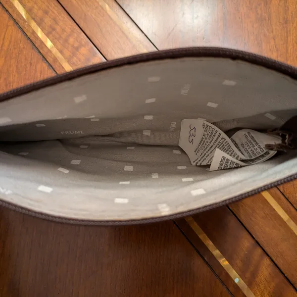Prune Leather Wristlet Brown - Image 11