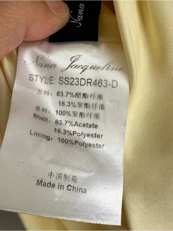 Nana Jacqueline Caroline Dress in Butter Yellow - Image 11