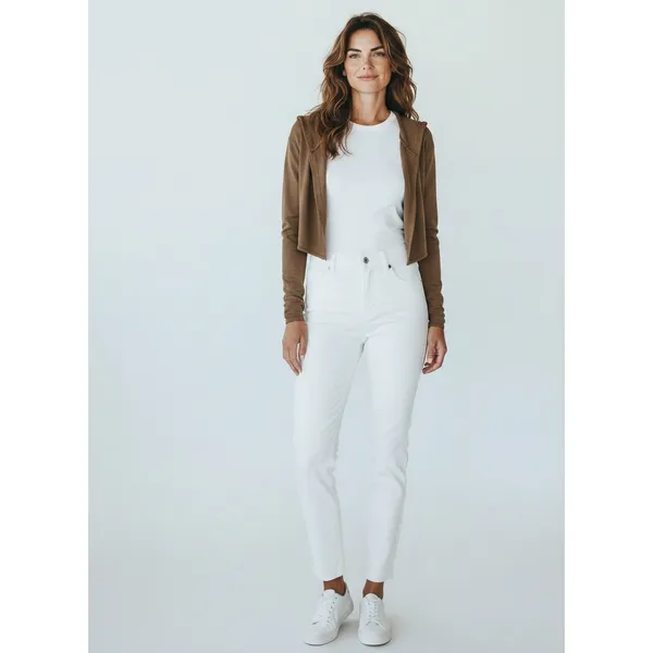 Elaine Kim Convertible Hooded Cardigan Sweater Zip Hem Cotton‎ Size P - Image 11