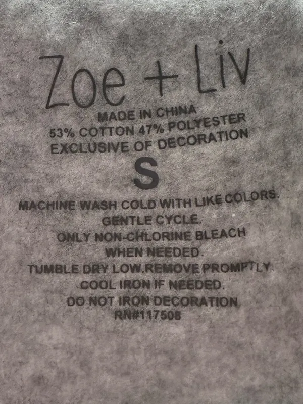 Zoe + Liv Lounge Pajama Pants Cherry‎ Heart Print Gray Women’s Size Small - Image 9