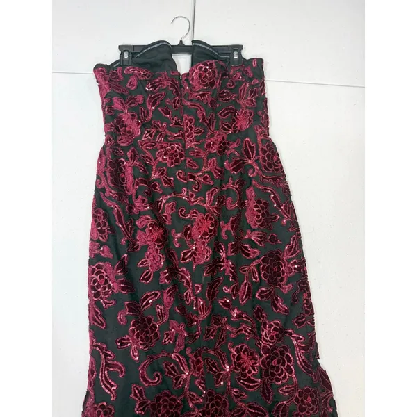 Dress The Population Fernanda Gown sequined strapless maxi dress XL - Image 8