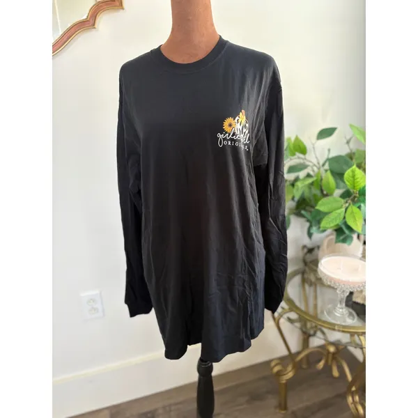 Girlie Girl Originals Pumpkin Cactus Thanksgiving Long Sleeve Shirt Med‎ New - Image 2