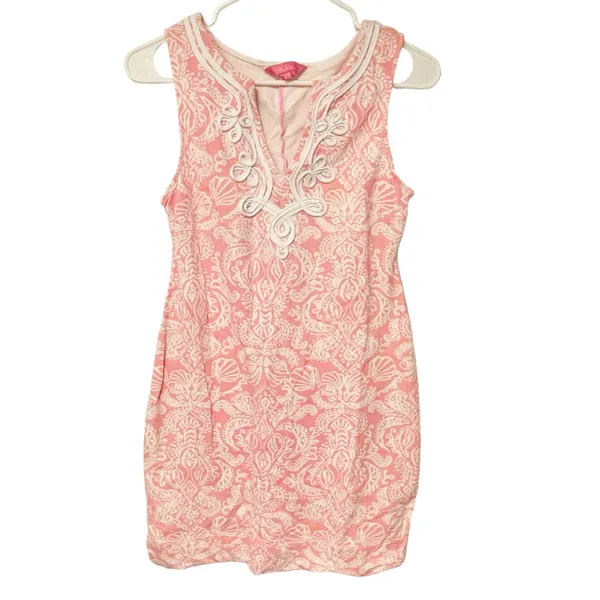 Lilly Pulitzer Women's Size XS Pink Harper Shift Havana Pink‎ Clawdia Dress - Image 2