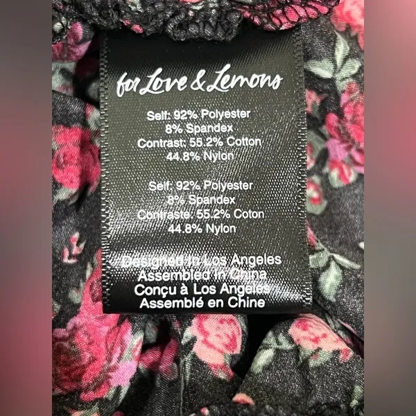 For Love & Lemons x Victoria’s Secret Collab Floral Melrose Mini Dress size S - Image 8