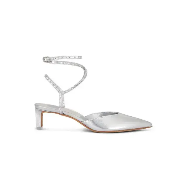 Dolce Vita Loklyn Studded Heels Silver Color Women’s Size- 8.5 - Image 12