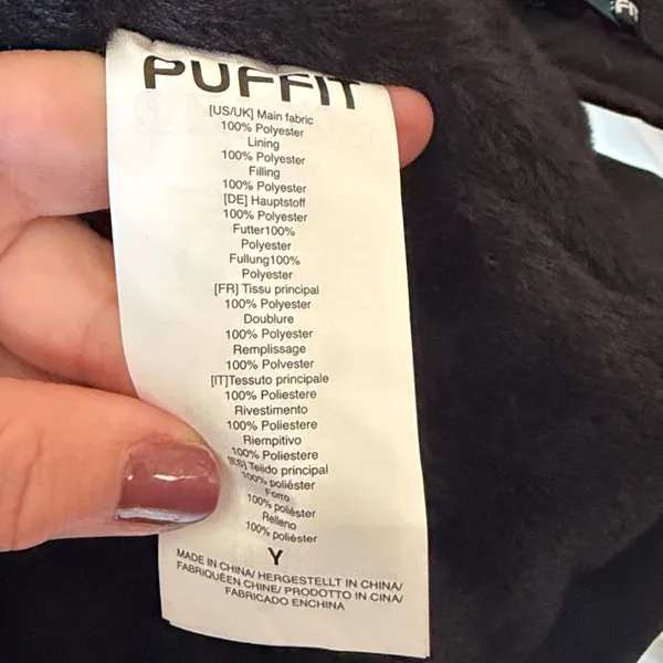 Puffit Black Parka Size XL - Image 4