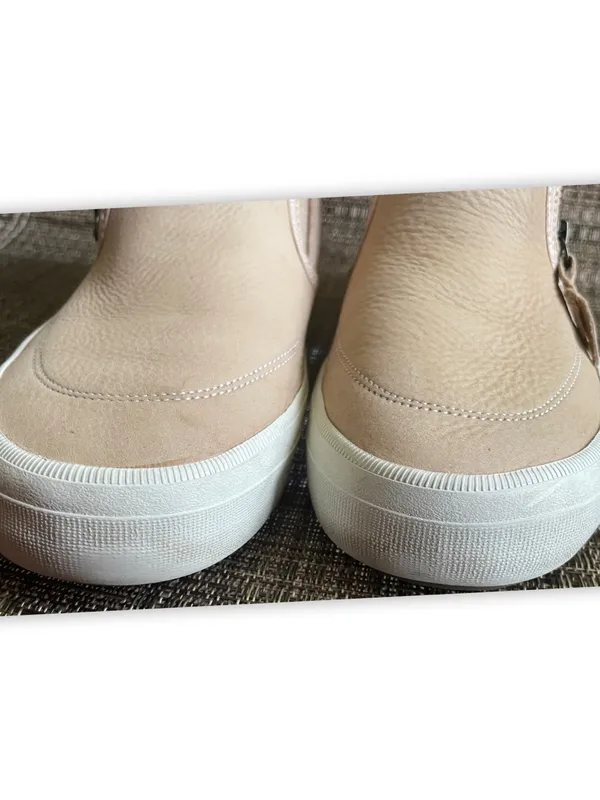 Sperry Women’s Leather Sherpa Lined Zip Ankle Boots Beige Size 8 - Image 6